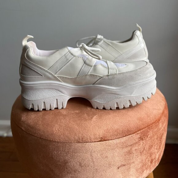 ASOS • White Chunky Platform Sneakers Size 38 / US 5 - Picture 8 of 10
